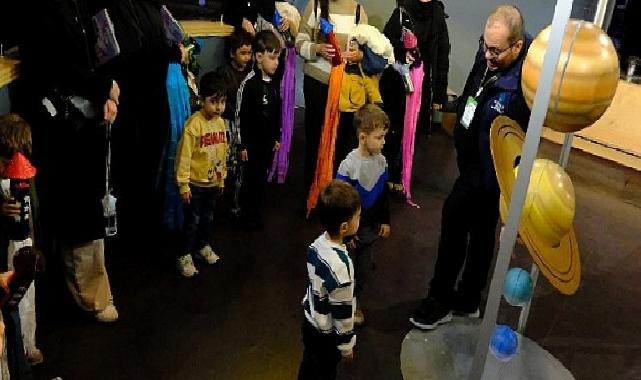 Lokomotif Çocuk Köyü’nün minikleri bilimin izinde