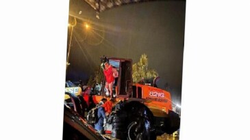 Mahsur kalan aile pansiyona yerleştirildi