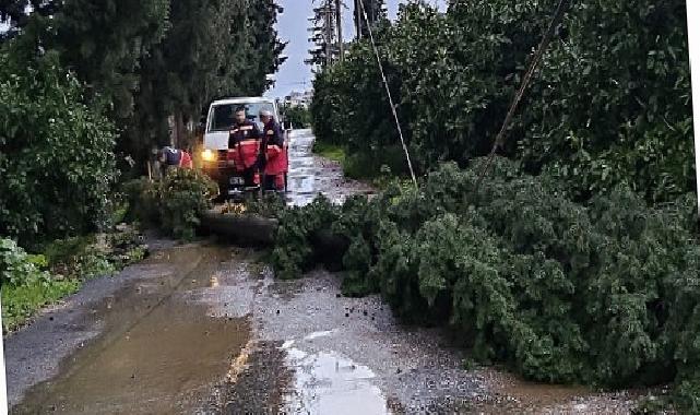 Menderes Belediyesi Ağır Yağışlarda Alanda