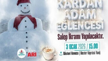 Nevşehir Belediyesi “Kardan Adam Eğlencesi” Düzenleyecek