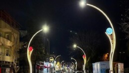 Şehit Ergün Köncü Caddesi ışıl ışıl