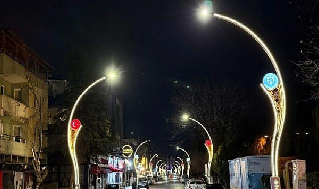 Şehit Ergün Köncü Caddesi ışıl ışıl