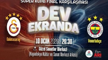 Üstün Kupa Coşkusunu Dev Ekranda Seyredeceğiz