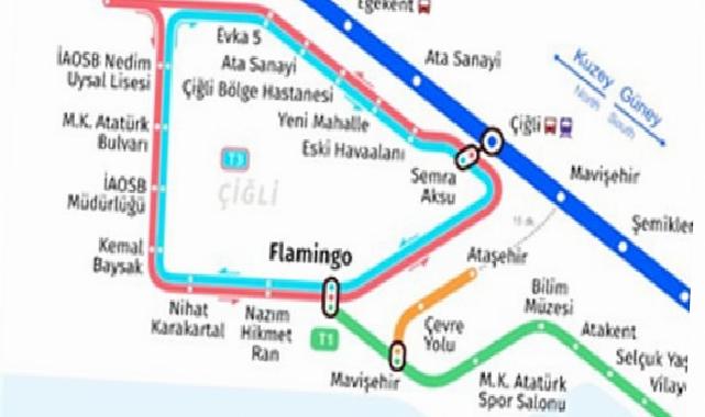Ataşehir Kavşağı Tramvay Durağı’nın ismi Flamingo oldu