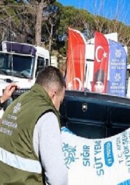 Aydın Büyükşehir Belediyesi’nin Küçük Üreticilere Yem Dayanakları Devam Ediyor