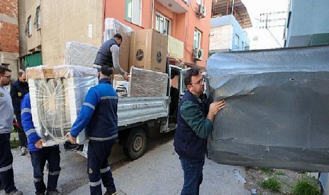 Buca Belediyesi’nden selden etkilenen ailelere eşya takviyesi