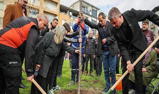 Buca’da 6 Şubat’ta kaybedilenler fidanlarla anıldı