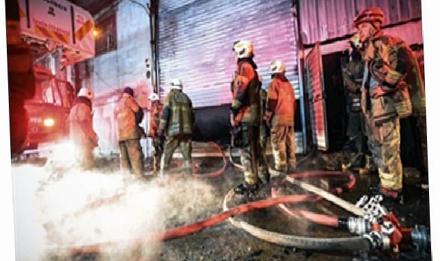 Buca’da mobilya atölyesinde yangın alarmı