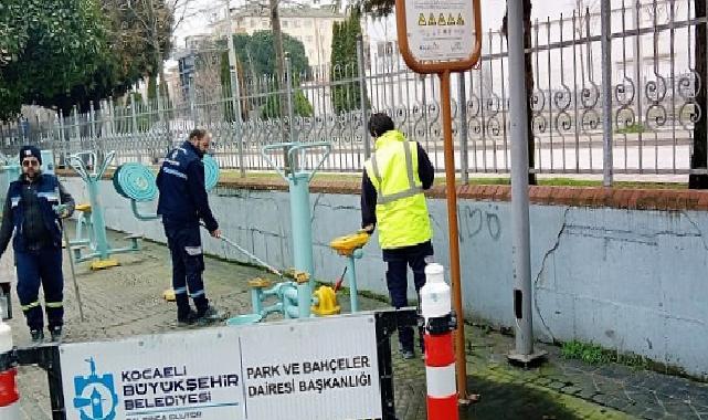 Büyükşehir’den spor aletlerine periyodik bakım