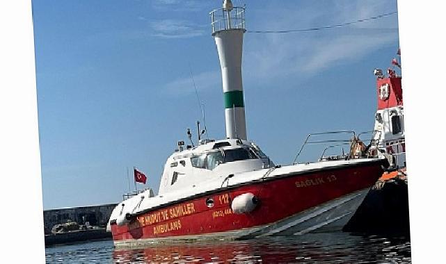 Ege’de Yaralanan Gemiadamına Türk Sıhhat Takımlarından Denizden Tahliye Operasyonu