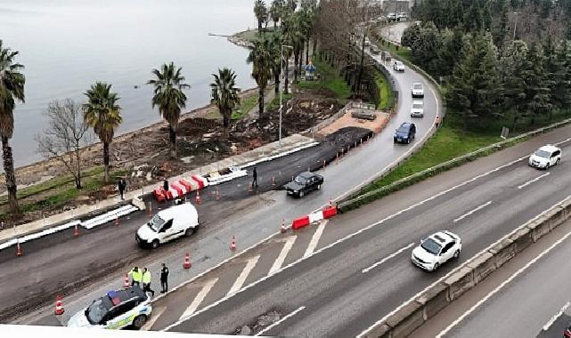 Gölcük kuzey yan yol da trafiğe açıldı