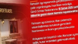 Gönül Sofrası Restoran İftar Çadırında Hizmet Verecek