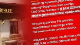 Gönül Sofrası Restoran İftar Çadırında Hizmet Verecek