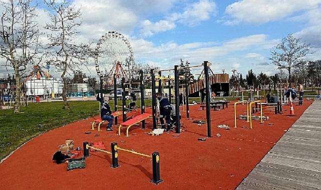 İzmit Millet Bahçesi yeni spor alanlarına kavuştu