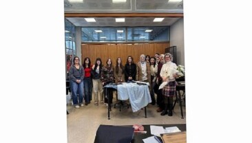 Japon tekniği ile nakış fikirlerini keşfettiler