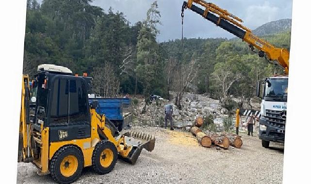 Kemer’de paklık çalışmaları sürüyor