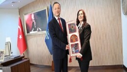 Lider Çerçioğlu’na Kırgızistan Ankara Büyükelçisi Ruslan Kazakbaev’den Ziyaret