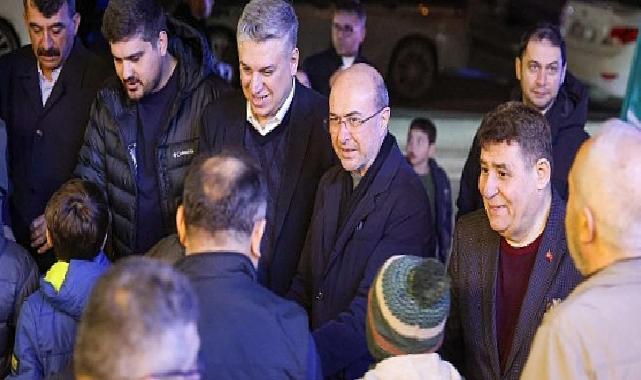 Lider Pekyatırmacı Kibrit Camii’nde vatandaşlarla bir ortaya geldi