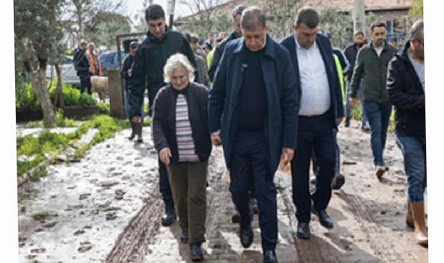 Lider Tugay’dan Seferihisar’da yağıştan etkilenenlere yerinde dayanak