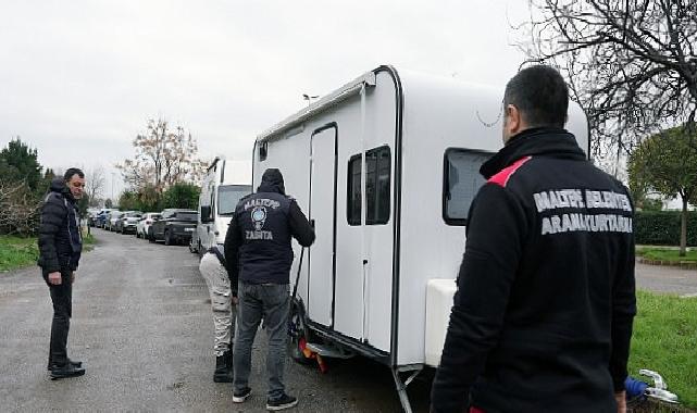 Maltepe Belediyesi karavan işgallerine geçit vermiyor