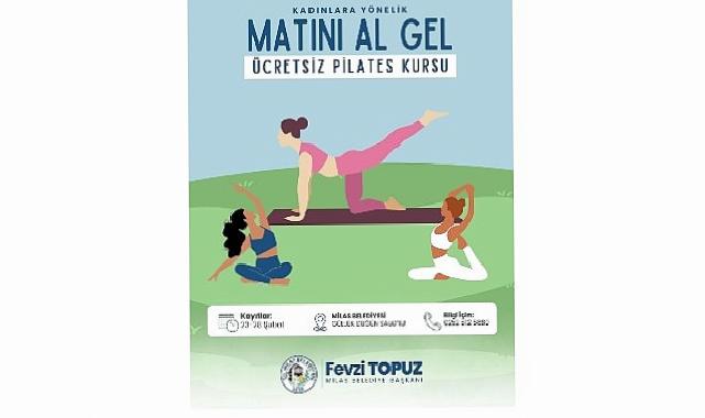 Milas Belediyesi Güllük’te Pilates Kursu Açıyor