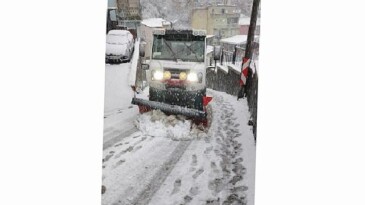 Osmangazi’nin Yüksek Kesitlerinde Kar Mesaisi