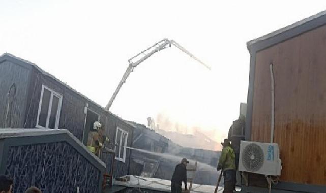 Personel Konteynerinde Çıkan Yangın Denetim Altına Alındı