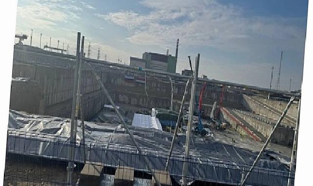 Santralin 5. Güç Ünitesi’nin reaktör binasının temeline beton dökümüne başlandı