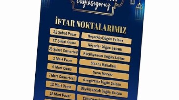 Saray, iftar sofralarında buluşacak