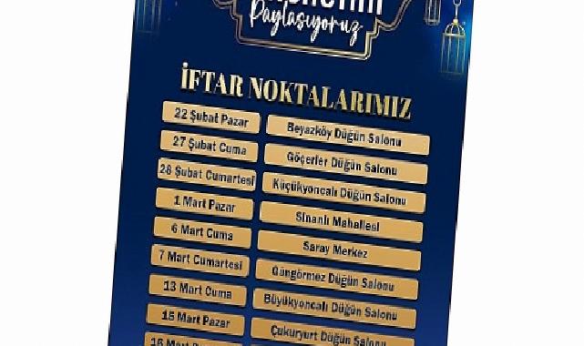 Saray, iftar sofralarında buluşacak