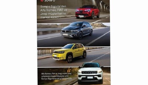 Sompo Sigorta’dan Alfa Romeo, FIAT ve Jeep® müşterilerine ayrıcalıklı kasko hizmetleri