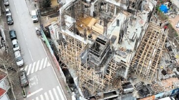 Yeni Kuruçeşme Merkez Camii şekillenmeye başladı