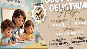 7-10 Yaş Kümesi Çocuklara Özel Ödev Takip ve Geliştirme Atölyesi