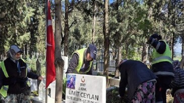 Ağır Yağışların Akabinde Şehitliklerde Hummalı Çalışma