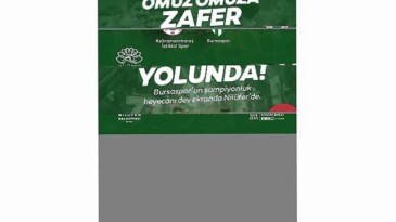 Bursaspor’un şampiyonluk heyecanı Nilüfer’de yaşanacak