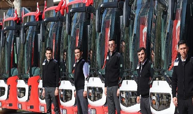Büyükşehir toplu taşıma filosuna 19 yeni otobüs daha kattı