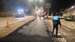 Büyükşehir’den ağır asfalt mesaisi