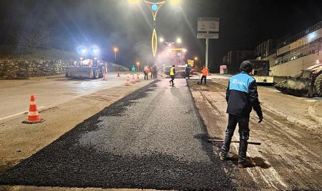 Büyükşehir’den ağır asfalt mesaisi