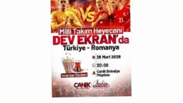 Canik’te Ulusal Maç Coşkusu Dev Ekranda Yaşanacak