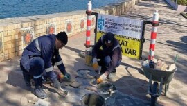 Değirmendere kıyısında hummalı çalışma