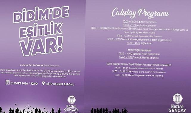 Didim’de Eşitlik Var, Didim Belediyesi Lokal Eşitlik Hareket Planı (YEEP) çalıştayı düzenleniyor