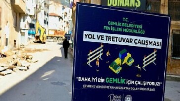Gemlik’in Esaslı Caddesi’nde Değerli Çalışma