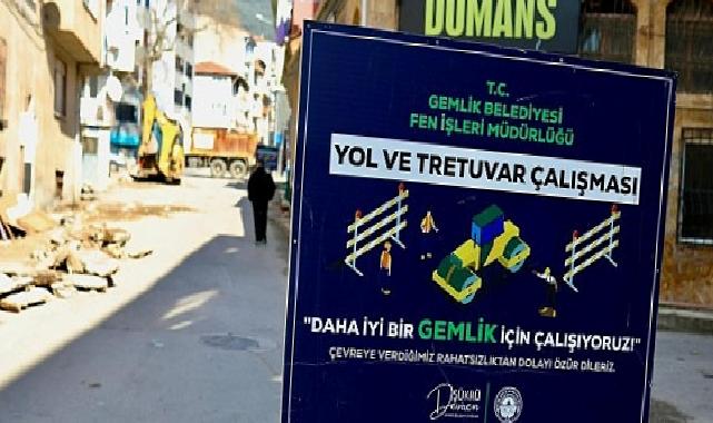 Gemlik’in Esaslı Caddesi’nde Değerli Çalışma