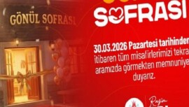 Gönül Sofrası Restoran 30 Mart’da Hizmet Vermeye Başlayacak