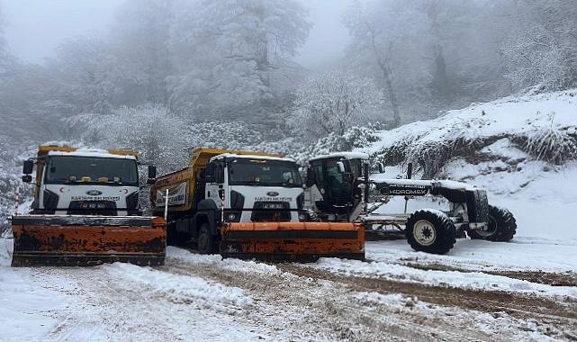 Kartepe’de Bayramda Kar Mesaisi
