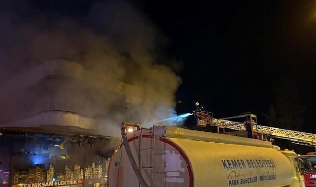 Kemer’de korkutan yangın