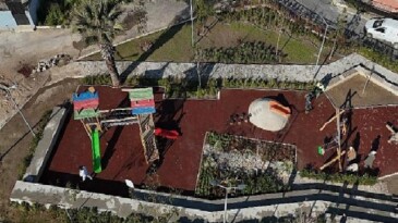 Konak’ın göz bebeği Narin Parkı’na yağmur bahçesi