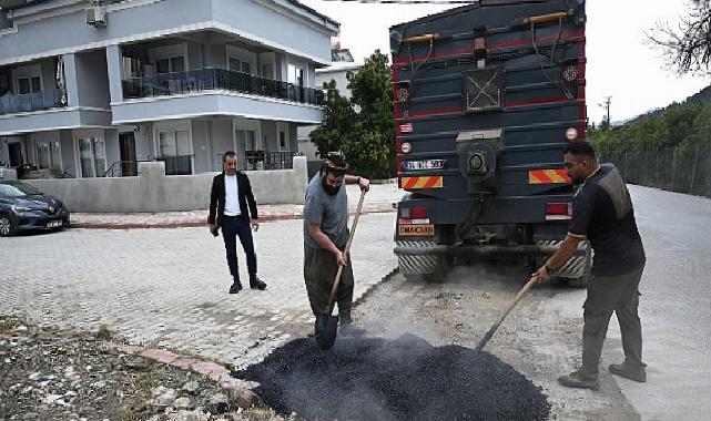 Kuzdere’de yama çalışmaları sürüyor
