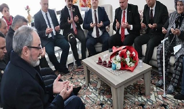 Lider Pehlivan, şehit ailelerini ziyaret etti, “Başımızın tacısınız”