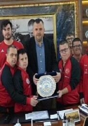 Lider Taşyasan Down Sendromlular Basketbol Ulusal Grubu’nu ağırladı